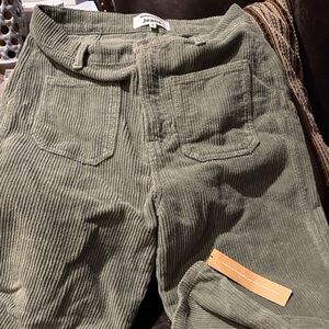 Corduroy Olive Green Women’s  Pants